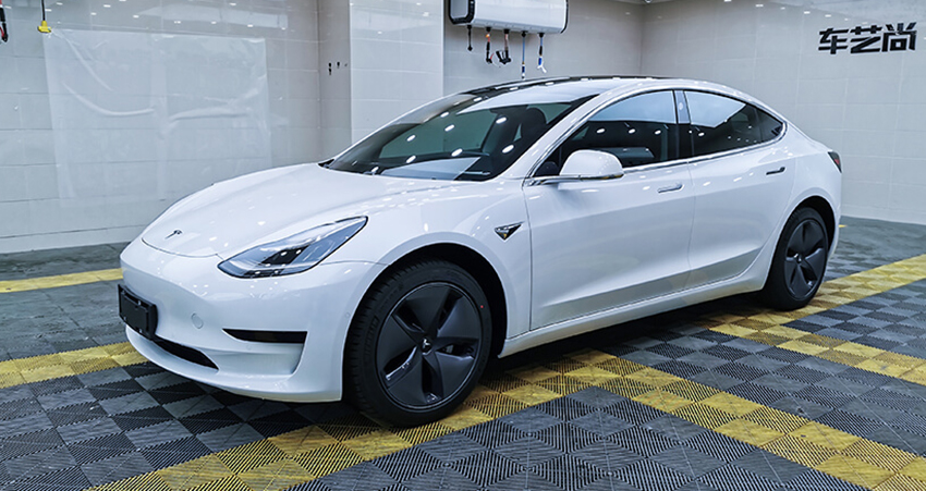 特斯拉Model3威固V10隐形车衣施工案例