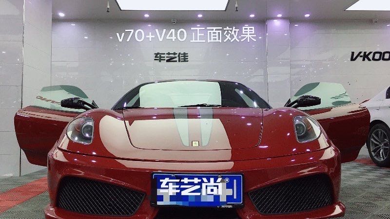 法拉利施工威固V70+V40玻璃膜施工案例展示